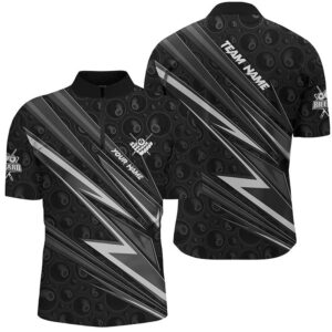 White And Black Billiard Jerseys Custom Pool&hellip;