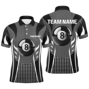 White Black 8 Ball Billiard 3D Polo&hellip;