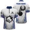 White Fire 8 Ball Billiard 3D Jersey Shirts, Custom Billiard Balls Team Jerseys, Personalized Billiard Team Jersey Shirt