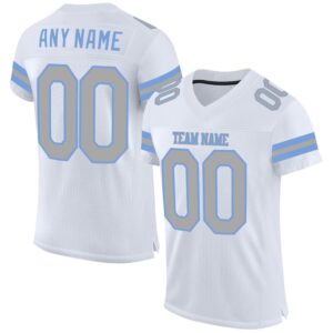 White Gray Light Blue Mesh Authentic Football&hellip;