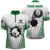 White Fire 8 Ball Billiard 3D Jersey Shirts, Custom Billiard Balls Team Jerseys, Personalized Billiard Team Jersey Shirt