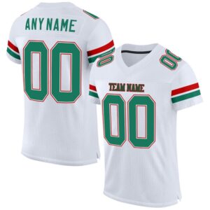 White Kelly Green Red Mesh Authentic Football&hellip;