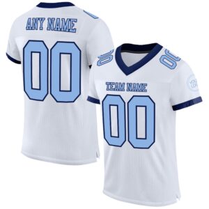 White Light Blue Navy Mesh Authentic Football&hellip;