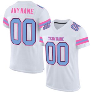 White Light Blue Pink Mesh Authentic Football&hellip;