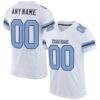 White Light Blue Royal Mesh Authentic Football Jersey, Personalized Football Jersey, Football Team Jersey, Football Outfits