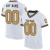 White Old Gold Red Mesh Drift Fashion Football Jersey, Personalized Football Jersey, Football Team Jersey, Football Outfits