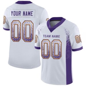 White Purple Gold Mesh Drift Fashion Football&hellip;