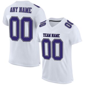 White Purple Gray Black Mesh Authentic Football&hellip;