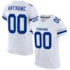 White Royal Scarlet Mesh Split Fashion Football Jersey, Personalized Football Jersey, Football Team Jersey, Football Outfits