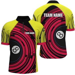 Yellow Pink 8 Ball Billiard Jersey Shirts&hellip;