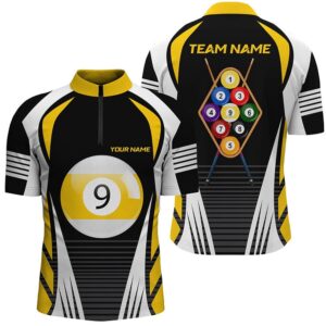 Yellow White 9 Ball Pool 3D Jersey&hellip;