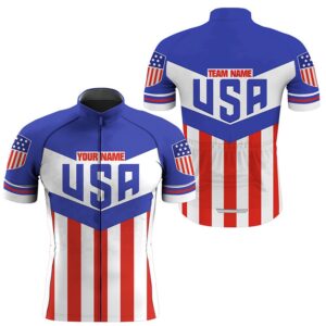 American Cycling Jersey Mens Womens Usa Biking&hellip;