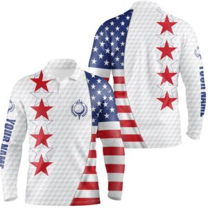 American Flag Men s Golf Polo Shirt Custom Patriotic White Golf Ball Skin Shirt For Men Golf Polo Shirt Golf Shirts 2 shspao.jpg