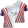 American Flag Men’s Golf Polo Shirts Custom Patriotic Golf Outfits For Men, Gifts For Golf Lovers, Golf Polo Shirt, Golf Shirts