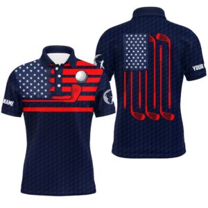 American Flag Patriotic Men Golf Polo Shirts&hellip;