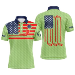 American Flag Patriotic Men Golf Polo Shirts&hellip;