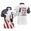 American Flag Patriotic Men’s Golf Polo Shirt Custom White Best Papa By Par Fathers Day Golf Gifts, Golf Polo Shirt, Golf Shirts