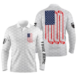 American Flag White Men s Golf Polo Shirt Personalized Patriotic Golf Gift Ideas For Him Golf Polo Shirt Golf Shirts 2 bcupv5.jpg