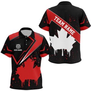 Archery Canada Leaf Vintage Style Polo Shirts&hellip;