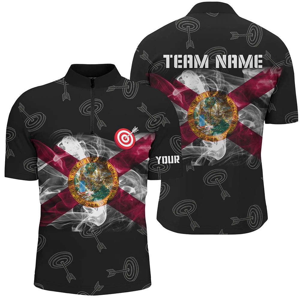 Archery Florida Flag Men Jersey Shirts, Patriotic Team Archery Jerseys, Custom Archery Team Shirt