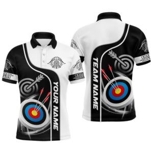 Archery Targets Black White Archery Polo Shirts&hellip;