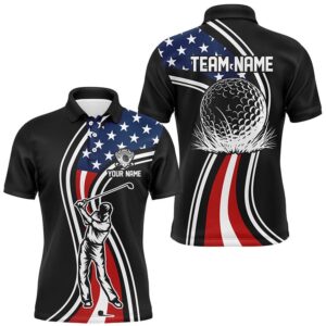 Black American Flag Custom Men’s Personalized Patriot&hellip;