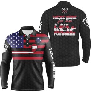 Black American Flag Men s Golf Polo Shirts Custom Name We Re Here For The Foursome Patriot Golf Gifts Golf Polo Shirt Golf Shirts 2 zzwl6w.jpg