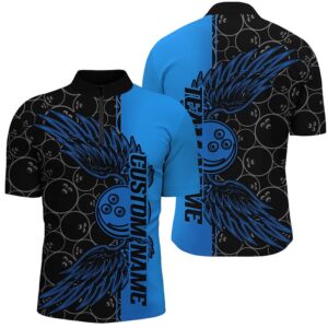 Black And Blue Unisex Bowling Tournament Team&hellip;