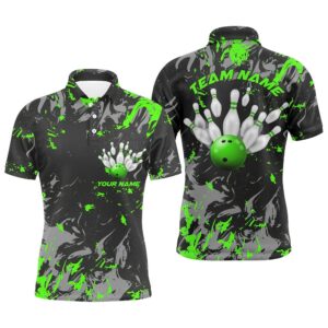 Black And Green Camo Bowling Team Shirts&hellip;