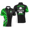 Black And Green Camo Bowling Team Shirts Custom Men Polo Shirts Bowling League Shirts, Personalized Bowling Team Shirt