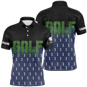 Black And Navy Men’s Golf Polo Shirts&hellip;