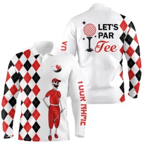 Black And Red Argyle Pattern Men s Golf Polo Shirts Custom Let S Par Tee Skull Golf Gifts For Men s Golf Polo Shirt Golf Shirts 2 xpxyrn.jpg
