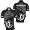 Black And White Argyle Pattern Men’s Golf Polo Shirt Custom Christmas Gifts For Golf Lovers, Golf Polo Shirt, Golf Shirts