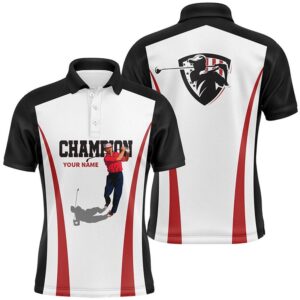 Black And White Men’s Golf Polo Shirts&hellip;