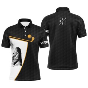 Black And White Men’s Golf Polo Shirts&hellip;
