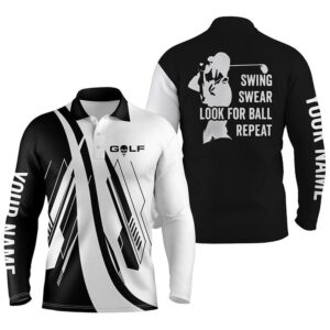 Black And White Men’s Golf Polo Shirts&hellip;