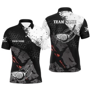 Black And White Men’s Golf Polo Shirts&hellip;