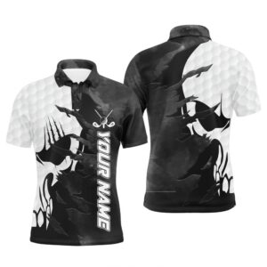 Black And White Men’s Golf Polos Shirts&hellip;