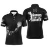 Black And White Pattern Flame Golf Ball Men’s Polo Shirt Custom Golf Shirts For Men, Golf Polo Shirt, Golf Shirts