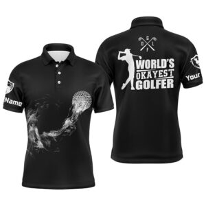 Black And White Men’s Personalized Golf Shirts&hellip;