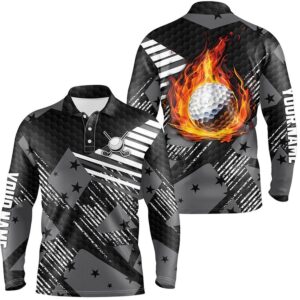 Black And White Pattern Flame Golf Ball&hellip;