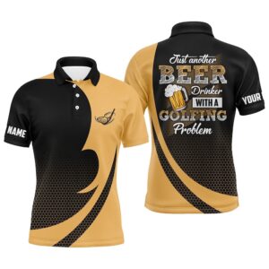 Black And Yellow Men’s Golf Polo Shirts&hellip;