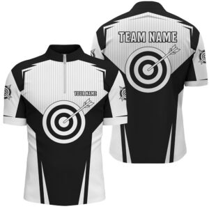 Black Archery Jerseys Men Jersey Shirts Custom Team Name Archery Uniform Jerseys, Custom Archery Team Shirt
