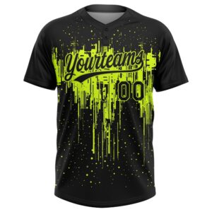 Black Black Neon Green 3D Pattern Two Button Unisex Softball Jersey Custom Team Softball Jersey 2 djwnne.jpg