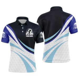 Black&Blue Bowling Polo Shirt For Men Bowling&hellip;