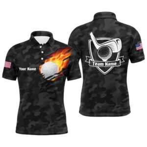 Black Camo Fire Golf Ball Flame Men’s&hellip;