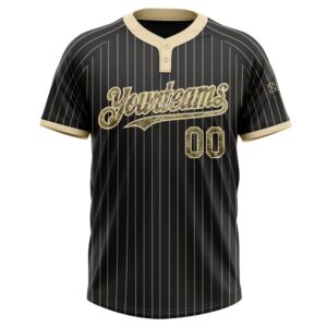 Black Cream Pinstripe Camo Two Button Unisex Softball Jersey Custom Team Softball Jersey 2 mznvwi.jpg