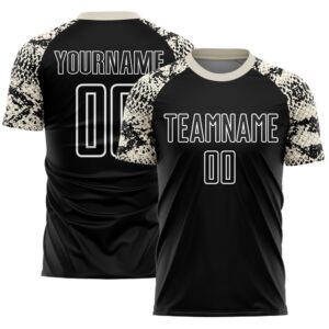 Black Cream White Snake Skin Sublimation Soccer&hellip;