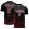 Black Crimson Cream Sublimation Soccer Uniform Jersey, Custom Team Soccer Jersey Shirt