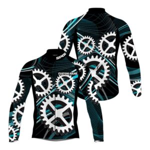 Black Cycling Jersey Mens Custom Bike Shirts With Back Pockets Sprocket Bicycle Sportswear Custom Mono Cycling Jersey 2 yzabx0.jpg